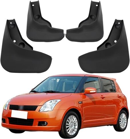MIDOON 4PCS Car Mud Flaps Splash Guards Mudguards Car Mud Flaps Compatible with Suzuki Swift 2 2005 2006 2007 2008 2009 2010 in Kuwait