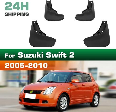 MIDOON 4PCS Car Mud Flaps Splash Guards Mudguards Car Mud Flaps Compatible with Suzuki Swift 2 2005 2006 2007 2008 2009 2010 in Kuwait