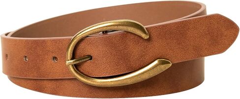 MJNUONE Leopard Belts for Women Trendy C-Buckle Suede Leather Animal Print Tan Belt for Jeans Dress Suit in Saudi Arabia