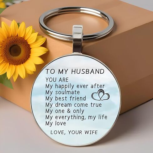Car Keychain|2D For My Husband Keychain|Perfect Travel Souvenir, Gift for Husband（AB-060） in Kuwait