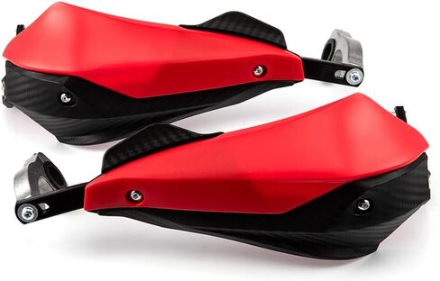 واقيات اليد العالمية للدراجات النارية 7/8 بوصة 22 مم من الألومنيوم موتوكروس متوافقة مع ATV Dirtbike Quad (أحمر) in Kuwait