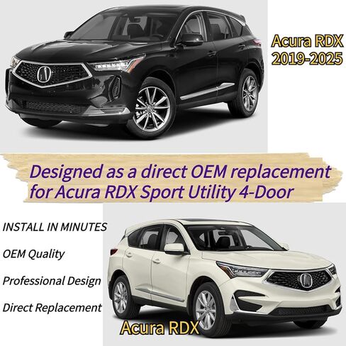 استبدال شفرة الممسحة الخلفية والذراع لـ Acura RDX 2019-2025 2024 2023 2022 2021 2020 - OEM مناسب لموديلات Base PMC Edition SH-AWD - مجموعة شفرات ممسحة الزجاج الأمامي الخلفي لجميع المواسم in Kuwait
