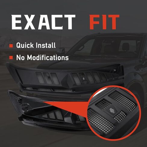 غطاء ممسحة الزجاج الأمامي متوافق مع 2015 2016 2017 2018 2019 2020 Ford F 150 F-150 F150 استبدال لوحة ممسحة الزجاج الأمامي FL3Z-15022A69-C FL3Z-15022A69-A FL3Z-15022A69-B in Kuwait