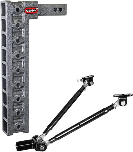GEN-Y Hitch 20" Drop Hitch with Stabilizer Kit for 2" Receiver (Hitch Only) - 10,000 LB Towing Capacity - 1,500 LB Tongue Weight in Kuwait