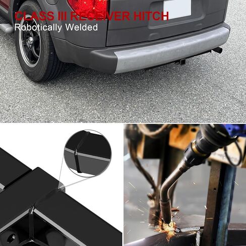 Tuxtreme Class 3 Trailer Hitch Receiver Assembly Compatible with Honda Element (Excluding SC) 2003-2011 2 Inch Rear Towing Hitch,3500lbs GTW, Bolt-On Design, SAE J684 Tested, Includes Hitch Cover in Saudi Arabia