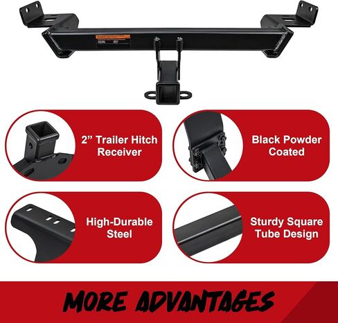 DBXB-RV Class 3 Trailer Hitch Standard 2-Inch Receiver Compatible with 2018-2026 Jeep Compass & 2017 Jeep Compass (Built in Mexico), Multi-Fit Hitch to Receive Ball Mount & Bike Rack. 13363 in Saudi Arabia