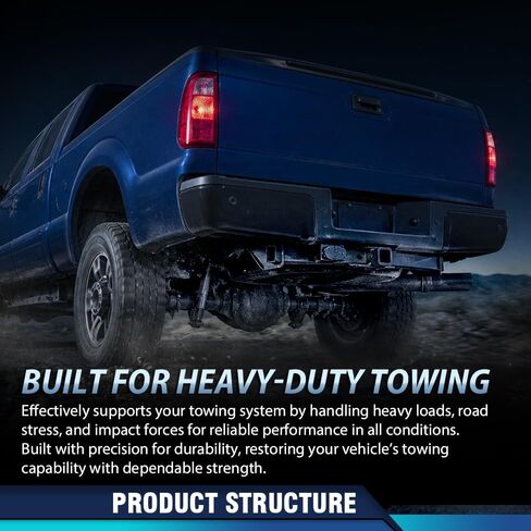 PIT66 2" Receiver Class 4 Trailer Tow Hitch Compatible with Ford F150 F250 F350 F450 1997-2016 Black in Kuwait