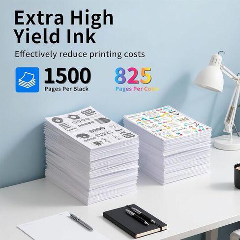Caelum 910XL High Yield Ink Cartridge Replacement for Combo Pack HP 910 XL HP910 to Use with HP Office Jet Pro 8020 8010 8015 (5 Pack Black Cyan Magenta Yellow) in Saudi Arabia