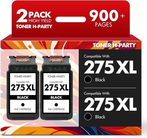 275 275XL TR4720 Black Ink Cartridges for Canon PG-275 Black Ink Cartridges for Canon Printers PIXMA TR4720 TS3722 TS3700 TR4700 TS3522 TS3500 TS3520 TS3720 TR4722 (2 Pack, Black*2) in Kuwait