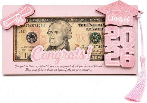 Class of 2026 Gifts Graduation Money Holder 2026 for Her Him, Wooden Graduation Cards Money Holder for Cash Gift, Graduation Gifts for Daughter Son High School, College, University Senior Graduates in Saudi Arabia