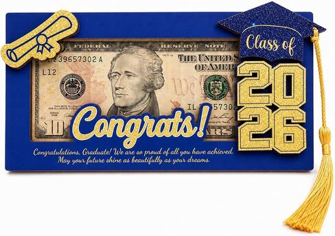 Class of 2026 Gifts Graduation Money Holder 2026 for Her Him, Wooden Graduation Cards Money Holder for Cash Gift, Graduation Gifts for Daughter Son High School, College, University Senior Graduates in Saudi Arabia