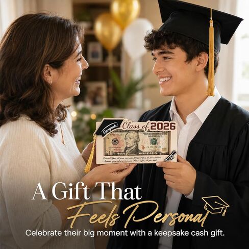 Class of 2026 Gifts Graduation Money Holder 2026 for Her Him, Wooden Graduation Cards Money Holder for Cash Gift, Graduation Gifts for Daughter Son High School, College, University Senior Graduates in Saudi Arabia
