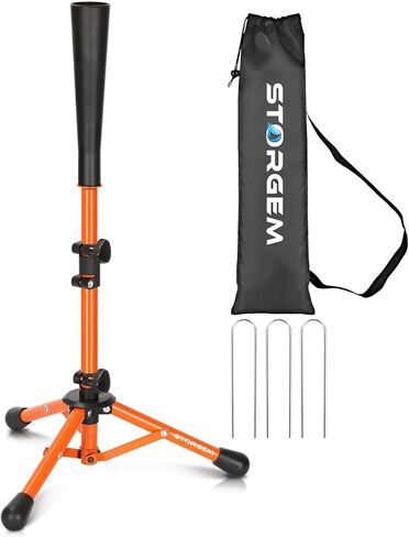 Storgem Baseball and Softball Tee,Batting Tee for Kids,Baseball Tees for Hitting,T Ball Training Stand,Easy Height Adjustment in Saudi Arabia