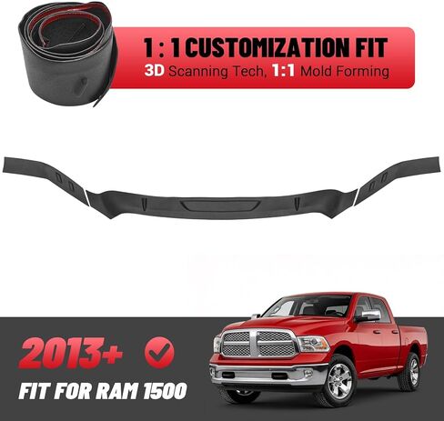 Hood Deflector Protector Fit for 2013-2018 Dodge RAM 1500 Accessories TPE Hood Protector Bug Deflector Shield Replacement for Ram Truck Accessories in Saudi Arabia