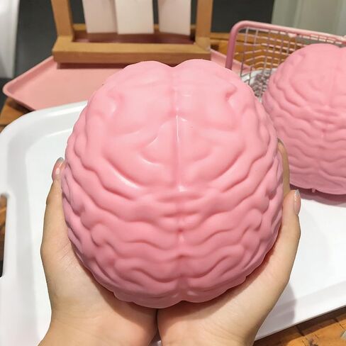 Brain Squishy Toys, Large Stress Relief Sensory Toys for Adults & Kids, Anxiety Relief Fidget Toys for Autism & ADHD, Squeeze Toys for Party Favors, Goodie Bag Fillers, Classroom Prizes & Gag Gifts in Saudi Arabia