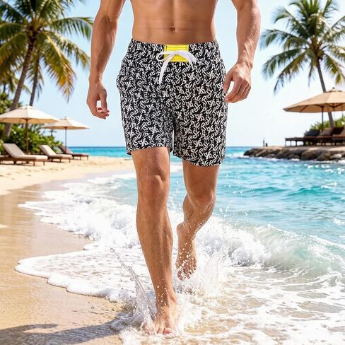 Men's Swimming Shorts Soft Relaxed Fit Quick Dry Holiday Board Trunks in Saudi Arabia