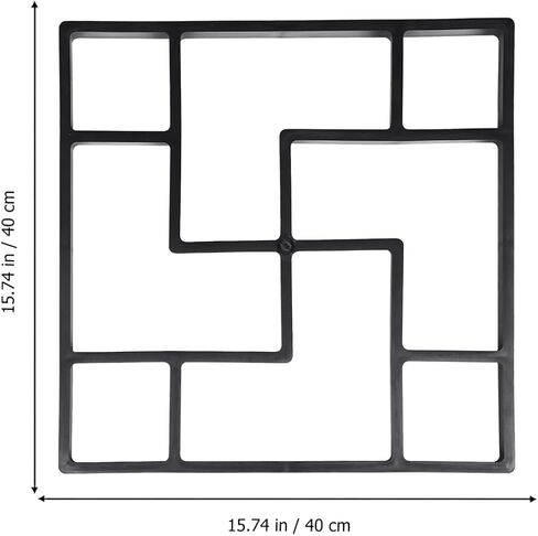 ERINGOGO 1pc DIY Pavement Mold Reusable Path Maker for Garden Stepping Stones Plastic Paving Mould for Outdoor Walkways and Patios Create Custom Designs in Kuwait