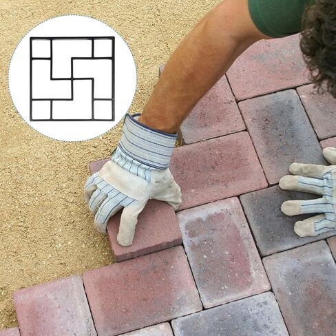 ERINGOGO 1pc DIY Pavement Mold Reusable Path Maker for Garden Stepping Stones Plastic Paving Mould for Outdoor Walkways and Patios Create Custom Designs in Kuwait
