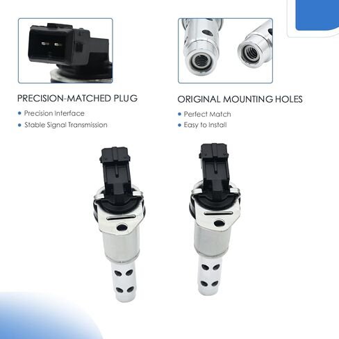 2 PCS Engine Variable Valve Timing VVT Solenoid Oil Control Valve Compatible with BMW 128i 135i 328i 323i 325i 330i 335i 528i 535i 740i X3 X5 Z4 N51 N52 N54 L6 3.0L Replaces# 11367516293 in Kuwait