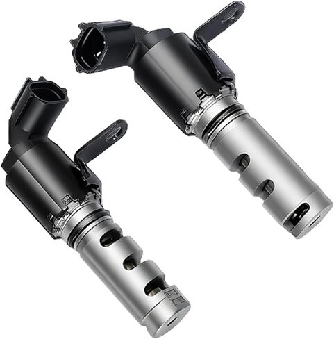 2pcs Intake and Exhaust Engine Variable Valve Timing VVT Solenoid Compatible with Toyota Yaris R Avanza Fit for Scion iQ L4 1.3L 1.5L 12 13 14 15 16 17 18 19 20 21 22 Replaces 153300Y050 153300Y060 in Saudi Arabia