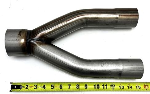 Exhaust Y Pipe 3.00 Single Inlet to 2.25 Dual Outlets WYP-300225 Steel Wesdon Exhaust Y Pipe in Kuwait