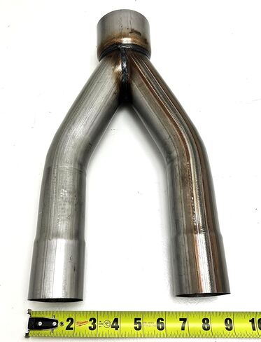 Exhaust Y Pipe 3.00 Single Inlet to 2.25 Dual Outlets WYP-300225 Steel Wesdon Exhaust Y Pipe in Kuwait