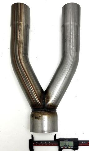 Exhaust Y Pipe 3.00 Single Inlet to 2.25 Dual Outlets WYP-300225 Steel Wesdon Exhaust Y Pipe in Kuwait