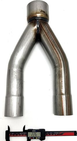 Exhaust Y Pipe 3.00 Single Inlet to 2.25 Dual Outlets WYP-300225 Steel Wesdon Exhaust Y Pipe in Kuwait