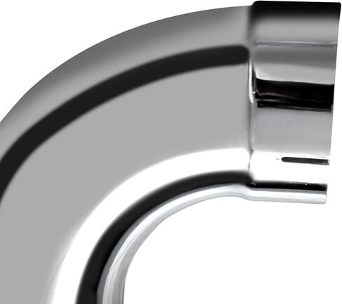 Chrome Exhaust Pipe 5 Inch ID/OD 90 Degree Elbow Tube with 12 Inch Arms in Saudi Arabia