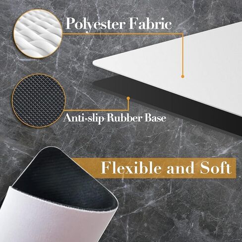 White Sublimation Mouse Pad, 8.7 x 7.1 inches, Blank Rectangle with Wrist Rest,Blank Rectangular Pad for Heat Press Transfer | DIY Craft Printing Surface and Office Desk Accessories with Wrist Rest in Kuwait