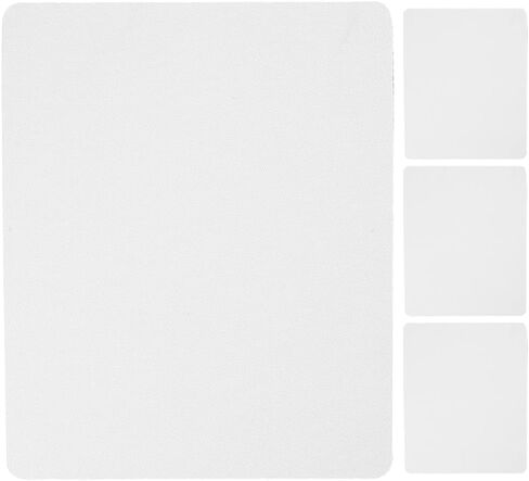 White Sublimation Mouse Pad, 8.7 x 7.1 inches, Blank Rectangle with Wrist Rest,Blank Rectangular Pad for Heat Press Transfer | DIY Craft Printing Surface and Office Desk Accessories with Wrist Rest in Kuwait
