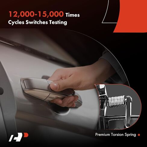 مقبض باب خارجي من جانب السائق الأمامي الأيسر A-Premium مع فتحة مفتاح متوافق مع دودج رام 1500 1994-2001، رام 2500 3500 1994-2002، أسود مزخرف in Kuwait