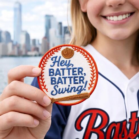 Baseball Iron On Patches for Hats and Clothes Decorative - Funny Morale Patch Iron On or Sew On - Trucker Hat Patches for Backpacks, Baseball Players, Jackets and DIY Applique 3 Inches in Saudi Arabia