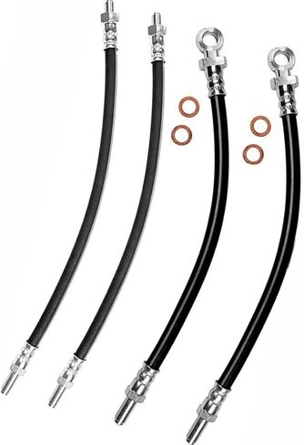 Front Rear Brake Hydraulic Hose,Brake Duct Hose 4 PCS for MG MGB,Midget 1975 1976 for Austin Healey 3000 1961 1962 1963 1964 1965 1966 1967 in Saudi Arabia