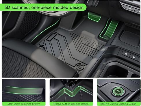 Floor Mats for Kia Telluride 2027 (Gasoline Not for Hybrid) 7&8 Seater,All Weather Floor Liners & Trunk Cargo Liner with Backrest Mat and Car Trunk Organizer Accessories in Saudi Arabia