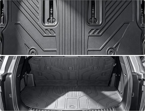 Floor Mats for Kia Telluride 2027 (Gasoline Not for Hybrid) 7&8 Seater,All Weather Floor Liners & Trunk Cargo Liner with Backrest Mat and Car Trunk Organizer Accessories in Saudi Arabia