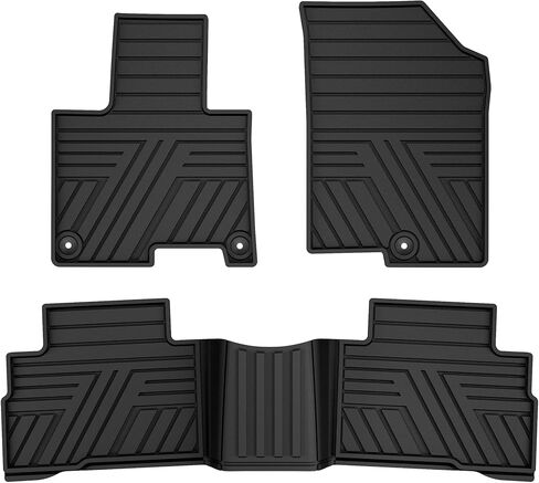 Car Rubber Floor Mats for Kia Sportage 2023 2024 2025 2026 (Include Hybrid) - Custom Fit All Weather Anti-Slip Automotive Floor Liners Car Mats Sportage Accessories, Black with Blue in Kuwait