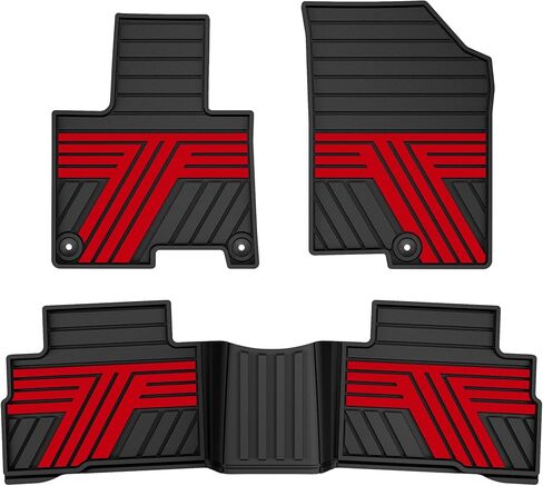 Car Rubber Floor Mats for Kia Sportage 2023 2024 2025 2026 (Include Hybrid) - Custom Fit All Weather Anti-Slip Automotive Floor Liners Car Mats Sportage Accessories, Black with Blue in Kuwait
