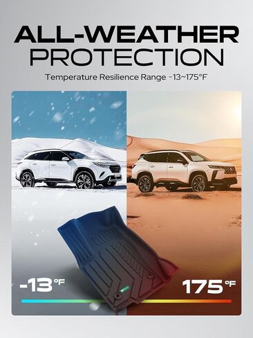 سجادات أرضية YHTAUTO وسجادة شحن متوافقة مع 2024-2026 Lexus GX550 وToyota Land Cruiser/Prado 250 5 مقاعد، وبطانات أرضية TPE للحماية من جميع الأحوال الجوية، تناسب مخصص، الصف الأول والثاني وسجادة صندوق السيارة، مجموعة من 4 قطع in Kuwait