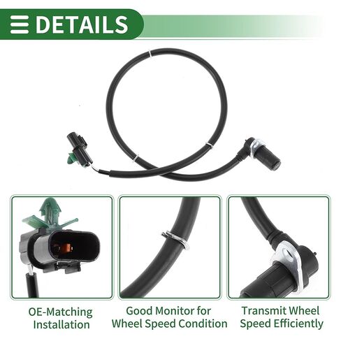 Motoforti ABS عجلة السرعة الاستشعار ABS الاستشعار نظام الفرامل المضادة للقفل حساس لميتسوبيشي باجيرو 2009-2016 No.4670A192 الخلفي الأيمن in Kuwait