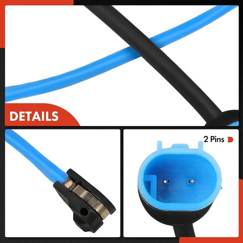 A-Premium Rear Driver and Passenger Brake Pad Wear Sensor Compatible with BMW F48 Series X1 2023-2025, F39 Series X2 2024-2025, 2-PC Set in Kuwait