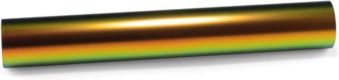 20"x53" (1.6FTX4.4FT) Orange Green PET Neo Holographic Satin Vinyl Wrap Auto Car Sticker Decal Film Sheet Bubble Free Air Release Technology with Tool Kit in Kuwait