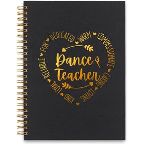 akeke Dance Teacher Notebook Gifts for Women, Thank You Appreciation Gift for Dance Teacher Office Supplies Spiral Notebooks AMM62 in Saudi Arabia