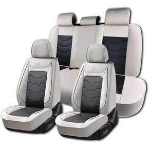 2008-2013 Car Seat Cover for Suzuki Grand Vitara, Red Edge Car Seat Covers, Premium Leather, 5 Piece Full Set, Anti-Slip, Waterproof, Beautify Interior, Beautify the Interior of Old Cars in Saudi Arabia