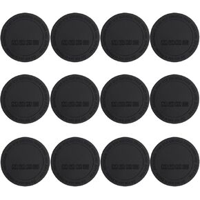 Docik 12 Pack Rubber Bottoms for Tumblers, Protective Anti-Slip Silicone Bottom with 3M Adhesive for Skinny Straight Sublimation Tumblers, Wine Tumblers and Water Bottles, 58mm Each, Black in Saudi Arabia