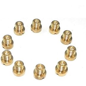 10 X M6 Thread 6mm Main Jet Kit for Dellorto Carb 98 102 105 108 110 112 115 120 125 130 Injector Nozzle in Saudi Arabia