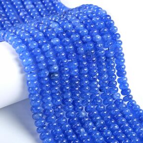 76pcs 5x8mm Natural Stone Colored Tourmaline Rondelle Spacer Loose Beads Abacus Disk Stone Round Loose Gemstone Beads for Jewelry Making DIY Bracelet Necklace in Saudi Arabia