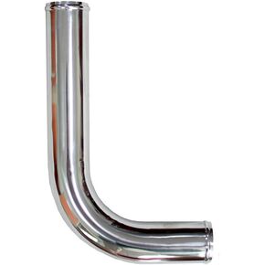 2.5" (63mm) OD L-Bend 90 Degree Aluminum Elbow Piping with Beaded Ends, for Intercooler & Intake, 19.7" (500mm) Long, Brushed Finish in Kuwait