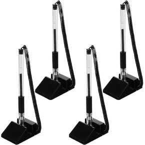 Yardwe 4pcs Office Signature Ballpoint Pens 0.5mm Black Ink Vertical Table Stand Design Business Counter Pens for Reception Desk and Hotel Use in Saudi Arabia