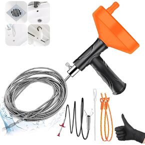 61 Inch Drain Snake Hair Drain Clog Remover Tool, Flexible Grabber Claw Pick Up Reacher Tool, Sink Drain Cleaner for Toilet Sewer Shower Kitchen Bathroom Tub Clogged Drains Opener Cleaning Tool in Saudi Arabia